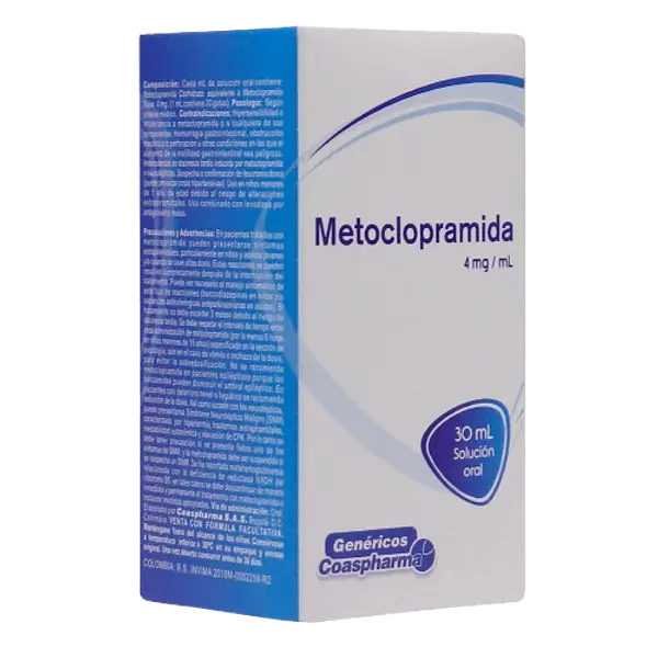 Metoclopramida Gotas Fco * 30 Ml Coaspharma