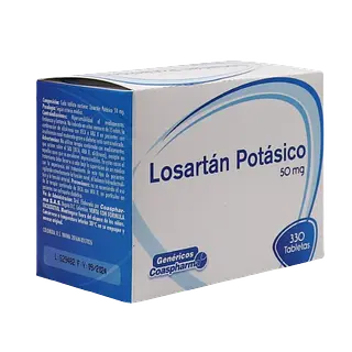 Losartán Potásico 50 Mg Caja * 330 Tabletas Coaspharma