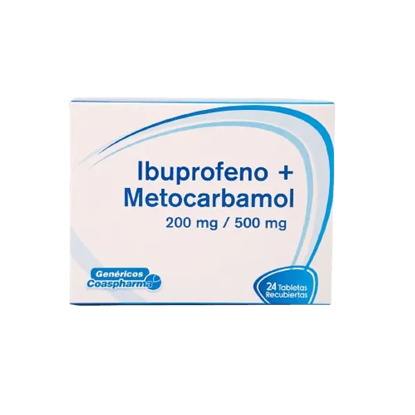 Ibuprofeno+Metocarbamol 200/500 Mg Tab* 24 Coaspharma