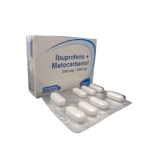 Ibuprofeno+Metocarbamol 200/500 Mg Tab* 24 Coaspharma