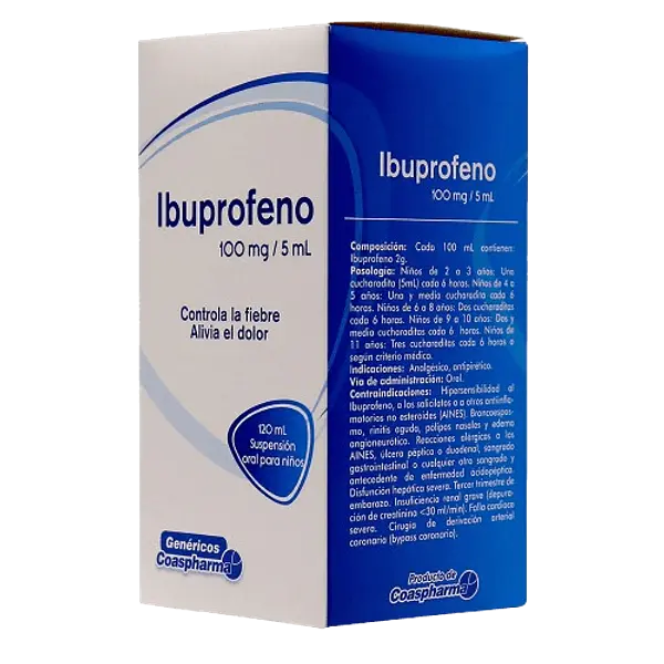 Ibuprofeno 100mg Susp Fco*120m Coaspharma
