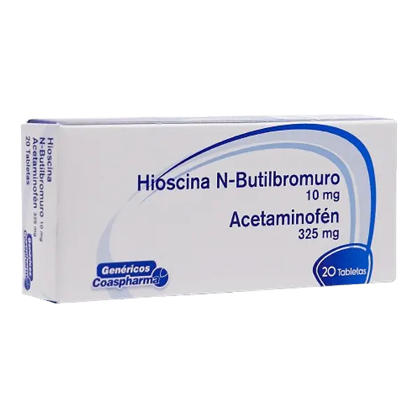 Hioscina N-Butil+Acetaminofen Tab * 20 Coaspharma