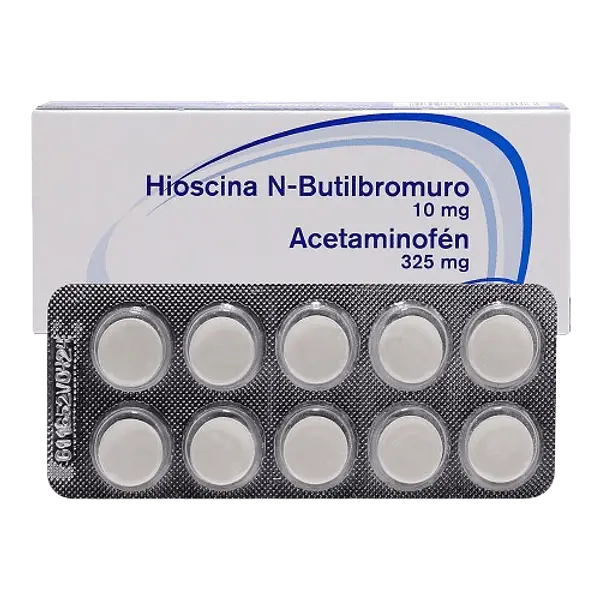 Hioscina N-Butil+Acetaminofen Tab * 20 Coaspharma