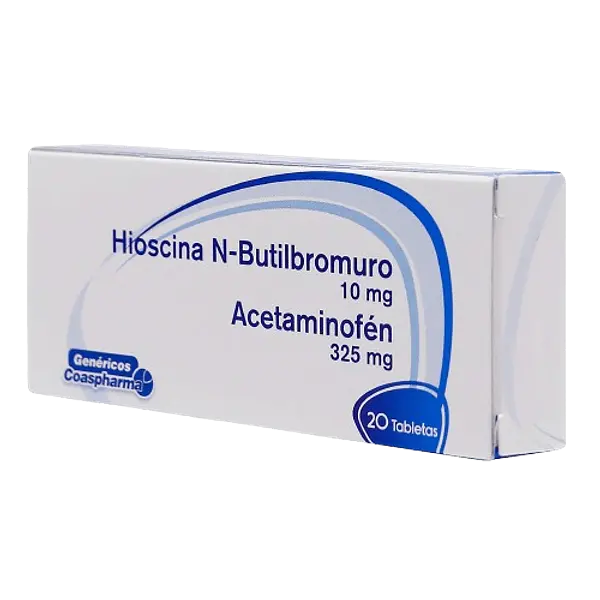 Hioscina N-Butil+Acetaminofen Tab * 20 Coaspharma