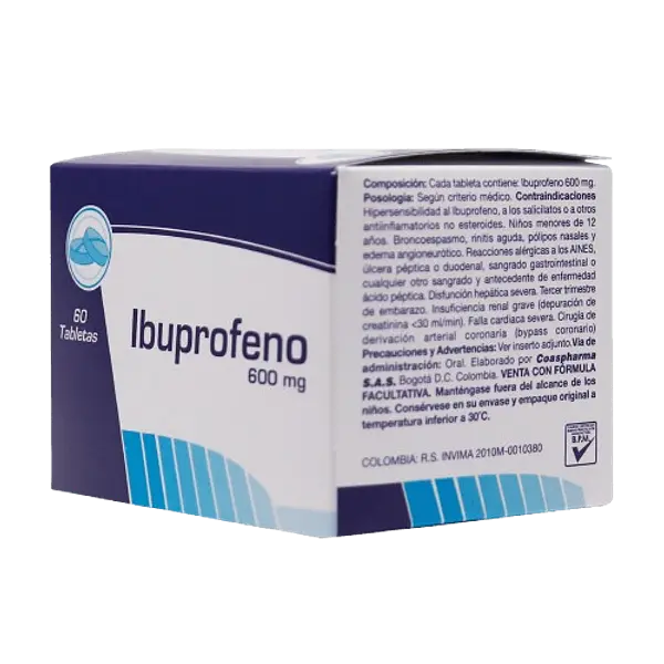 Ibuprofeno 600 Mg Tab * 60 Coaspharma
