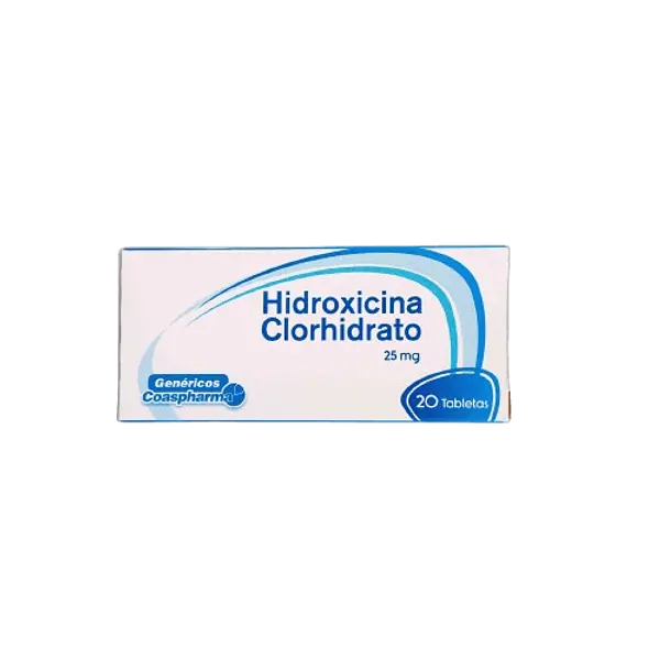 Hidroxicina Hcl 25mg Tab * 20 Coaspharma