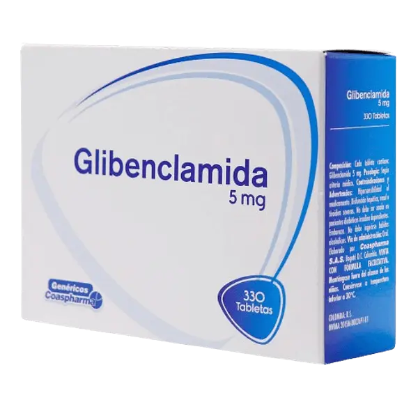 Glibenclamida 5 Mg Caja*330 Tb Coaspharma
