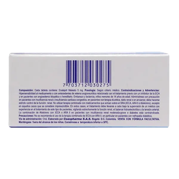 Enalapril 5 Mg Tab * 50 Coaspharma
