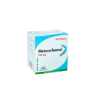 Metocarbamol 750 Mg * 100 Tabletas