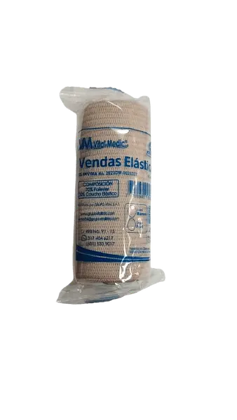 Venda Elastica Color Piel 4 X 5 Yd * Und Vital Medic