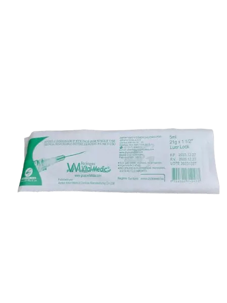 Jeringa 5 Ml C/A 21g X 1 1/2 * 100 Vital Medic