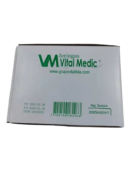Jeringa 3 Ml C/A 21g X 1 1/2 * 100 Vital Medic