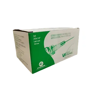Jeringa 3 Ml C/A 21g X 1 1/2 * 100 Vital Medic