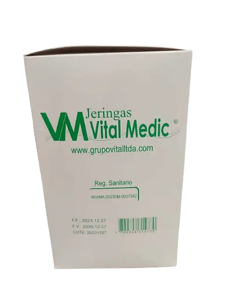 Jeringa 5 Ml C/A 21g X 1 1/2 * 100 Vital Medic