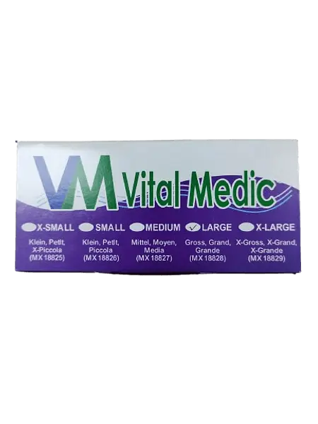 Guante De Vinilo Talla L Cja *100 Und Vital Medic