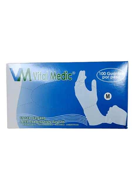 Guante De Examen No Esteril Talla M * 100 Und Vital Medic