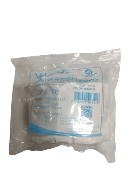 Venda Algodon Laminado 2x5 Yd * Unidad Vital Medic