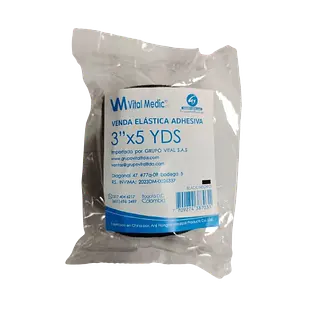 Venda Elastica 3*5 (Negra) *1 Vital Medic