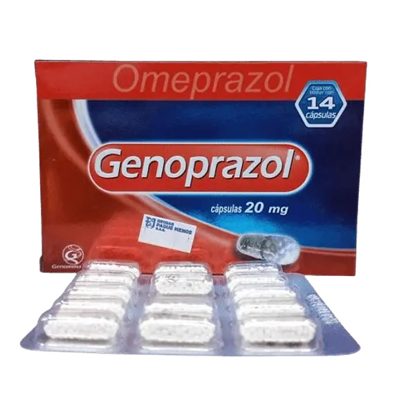 Genoprazol 20 Mg Caja 14 Capsulas Genomma Lab