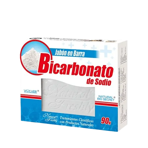 Jabon De Bicarbonato De Sodio Barra 90 Gr Natural Freshly