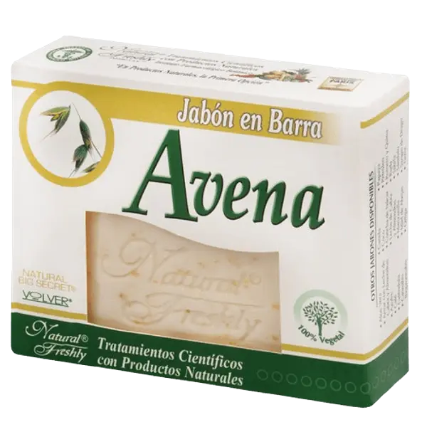 Jabon De Avena Barra 90 Gr Natural Freshly