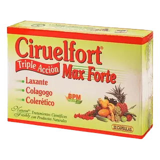 Ciruelfort Max Forte Triple Accion Fco 20 Cap Gr Natural Fre