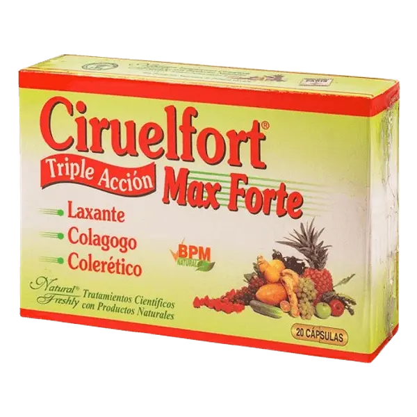 Ciruelfort Max Forte Triple Accion Fco 20 Cap Gr Natural Fre