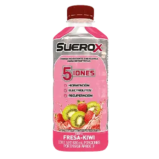 Suerox Adulto 5iones Fresa Kiwi Frasco 630 Ml Genomma Lab