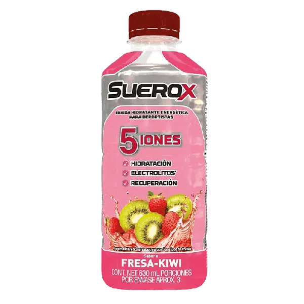 Suerox Adulto 5iones Fresa Kiwi Frasco 630 Ml Genomma Lab