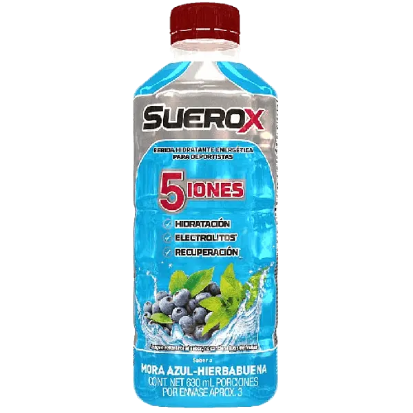 Suerox Adult 5iones Mora Azul Frasco 630 Ml Genomma Lab