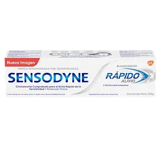 Crema Dental Sensodyne Rapido Alivio Blanqueador X100gr Hale