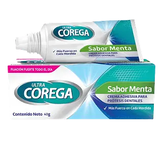 Crema Dental Ultra Corega Menta 3d X40 Gr Haleon