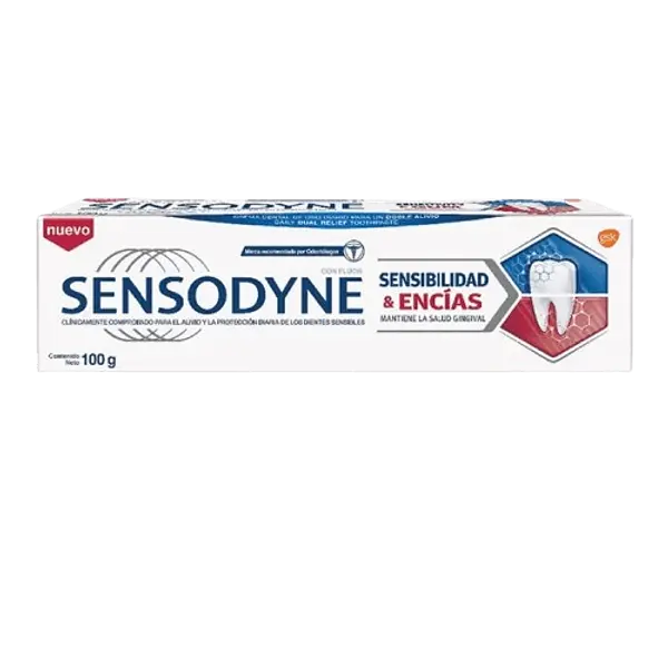 Crema Dental Sensodyne Sensibilidad Y Encias X100 Gr Haleon