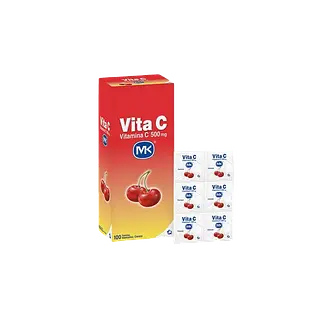 Vitamina C 500 Mg Tab Masti Cereza- Vitac X 100 Mk Tq