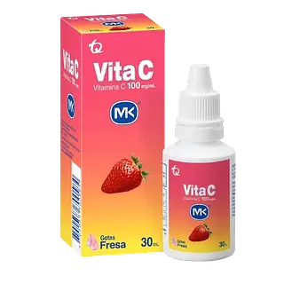 Vitamina C 100 Mg/Ml Sol. Oral X 30 Ml Fresa Mk Tq