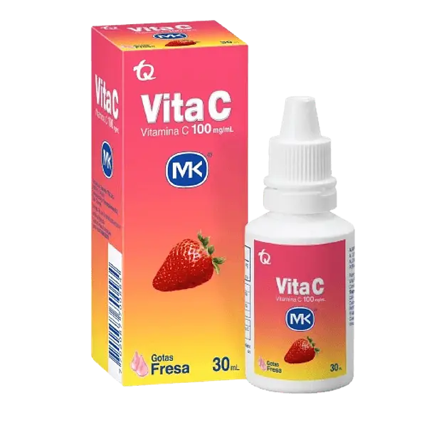 Vitamina C 100 Mg/Ml Sol. Oral X 30 Ml Fresa Mk Tq