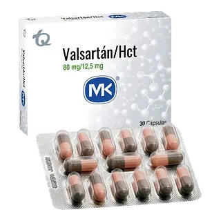 Valsartan + Hct 80/12.5 Mg X 30 Caps Mk Tq