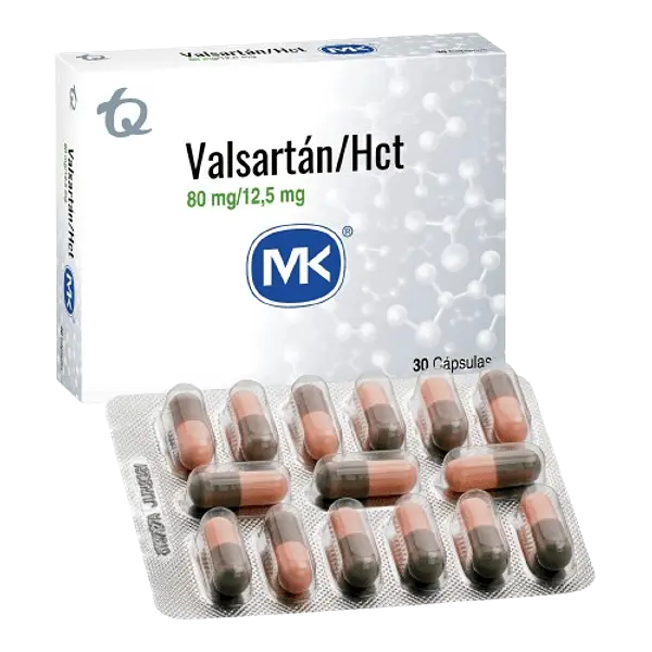 Valsartan + Hct 80/12.5 Mg X 30 Caps Mk Tq
