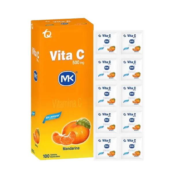 Vitamina C 500 Mg Tab Masti Naranja- Vitac X 100 Mk Tq