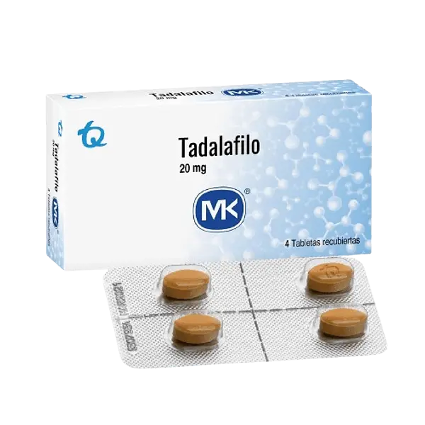 Tadalafilo 20mg X 4 Tab Mk Tq