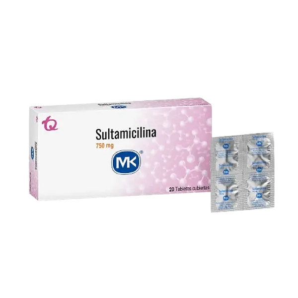 Sultamicilina 750mg X 20 Tab Mk Tq