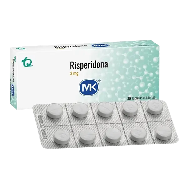 Risperidona 3mg X 20 Tab Mk Tq