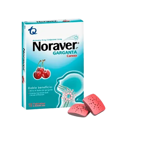 Noraver Pastillas Cereza X 12 Tq