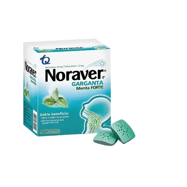 Noraver Pastilla Menta Forte Caja*96