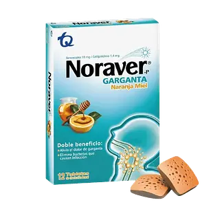 Noraver Pastillas Naranja Miel X 12 Tq