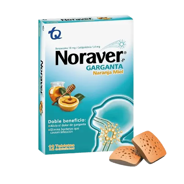 Noraver Pastillas Naranja Miel X 12 Tq