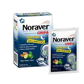 Noraver Gripa Bebida Nochecaja X 6 Sobr De 16 Gr Tq