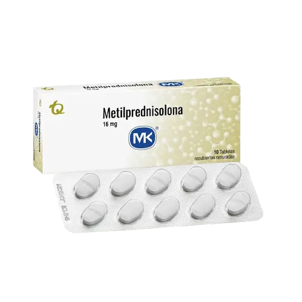 Metilprednisolona 16 Mg X 10 Tab Mk Tq