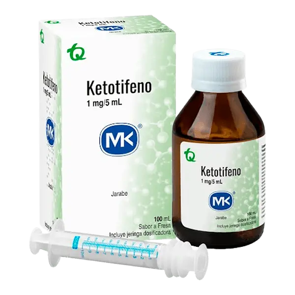 Ketotifeno 1/5ml Jar+Dos Fco X100 Ml Mk Tq