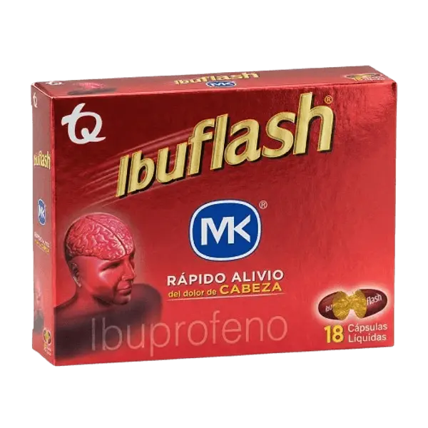 Ibuflash 400mg X 18 Caps Mk Tq